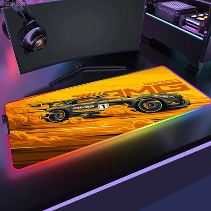 Gaming GTA RGB Mouse Pad – LED Luminous Sports Car Desk Mat